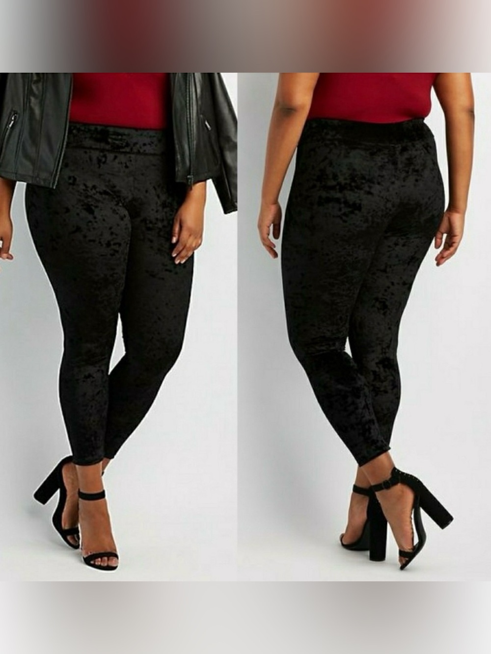 Torrid Crushed Plus Size Velvet Leggings Size 1 (14/16)